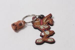 Nestle Nesquik Quicky Chocolate Bunny Keychain Collectible ~ 260917-WH 607